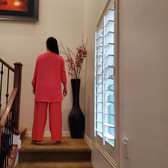 ⭐️FROM FRANCE!⭐️FABULOUS Wide Leg Pant And Tunic Top 2 Piece Set MADE IN FRANCE! - Picture 9 of 15